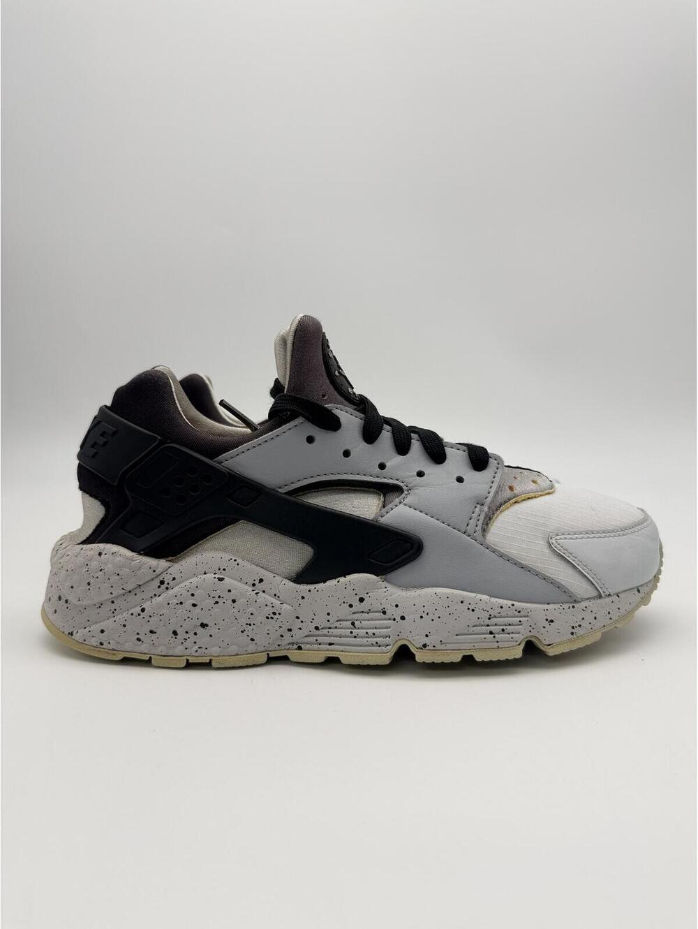 Nike Air Huarache Run Premium Men's Sneaker Pure Platinum‎ Black Size 8
